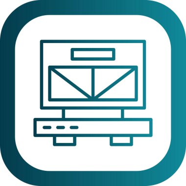 bilgisayar simgesi vektör illüstrasyonu