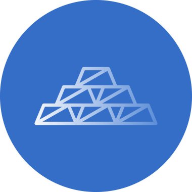 Piramit. Web simgesi basit illüstrasyon