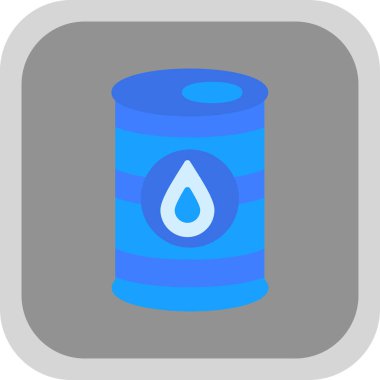 Yağ fıçısı. Basit illüstrasyon