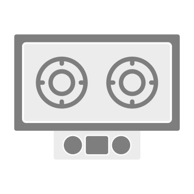 Elektrikli Soba simgesi vektör illüstrasyonu