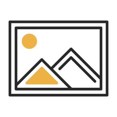 resim simgesi, vektör illüstrasyonu basit tasarım