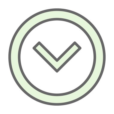 işaret simgesini işaretle, vektör illüstrasyonu 