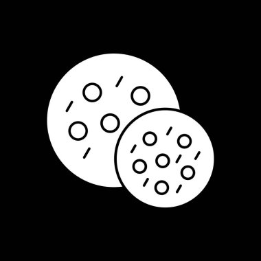 Vektör illüstrasyonu, Çerez simgesi element arkaplanı            