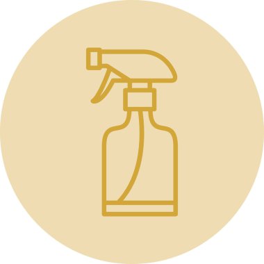 sprey şişe kutsal kişilerin resmi, vektör çizim