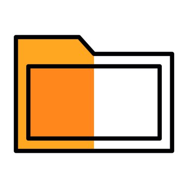 Dosya. Web simgesi basit illüstrasyon 