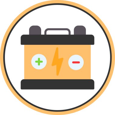 Pil. Web simgesi basit tasarım                       