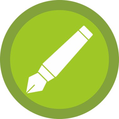 mürekkep kalem simgesi, vektör illüstrasyonu  