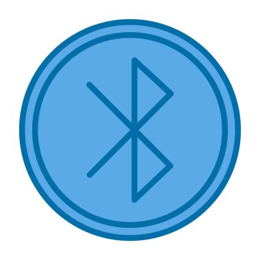 Bluetooth Web simgesi basit illüstrasyon 