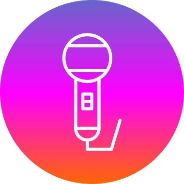 mikrofon simgesi vektör illüstrasyonu