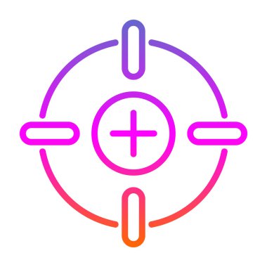 Basit düz Kalibrasyon vektör çizimi