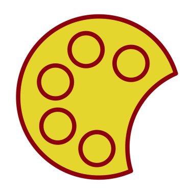 izole edilmiş pizza dilimi tasarımı