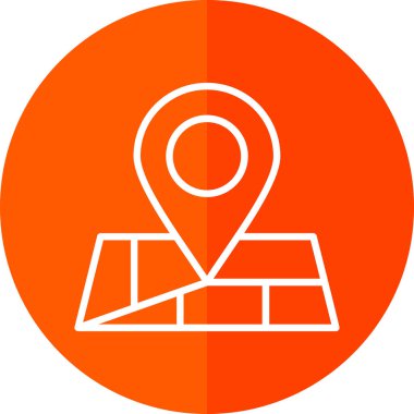 konum pin simgesi, vektör illüstrasyonu 