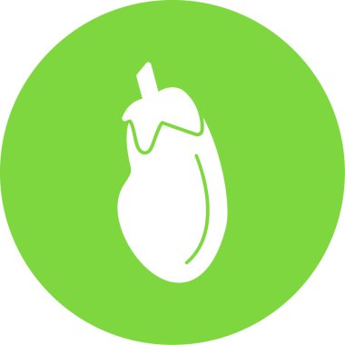 Patlıcan simgesinin vektör çizimi