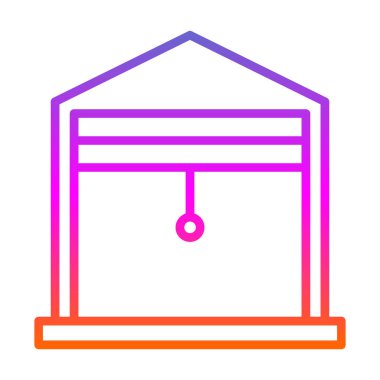 garaj simgesi vektör illüstrasyonu