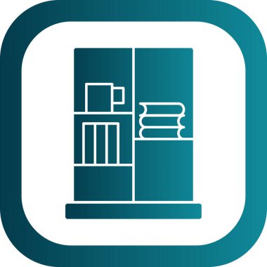 Kitap Davası ikon vektör illüstrasyonu