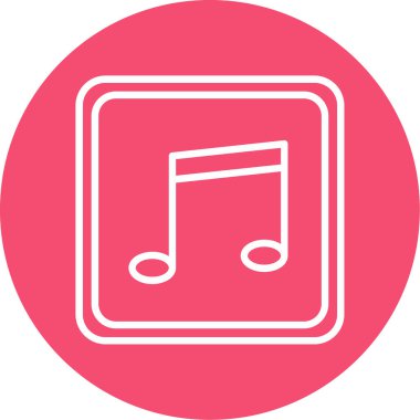 müzik çalar ikon vektör illüstrasyonu