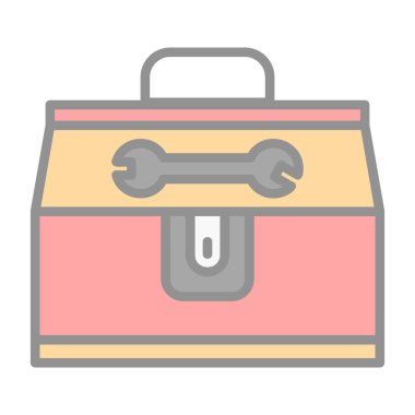 Alet çantası. Web simgesi basit illüstrasyon