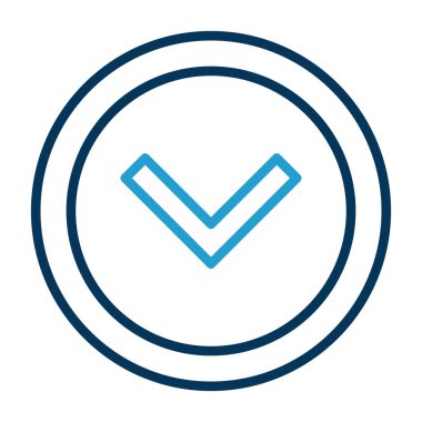 işaret simgesini işaretle, vektör illüstrasyonu 