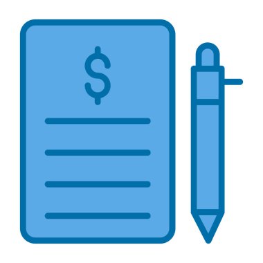 kalem vektörü renk çizgisi simgesi