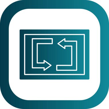 Web simgesi, vektör illüstrasyonunu tekrarla