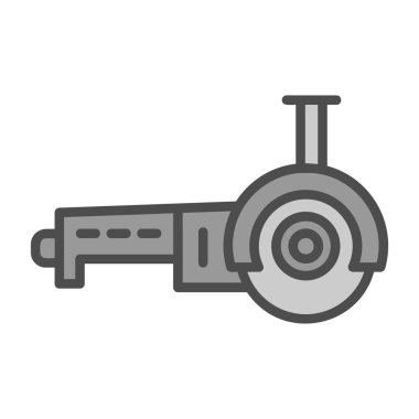 Elektrik değirmeni simgesi, basit tarzı