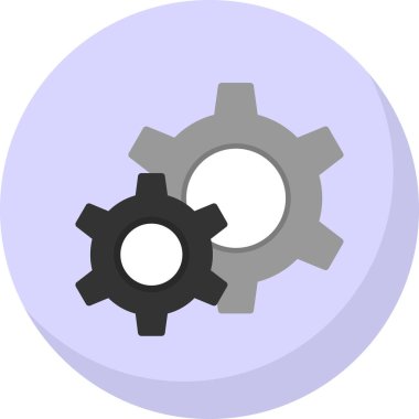 Gears'ı satırı vektör simgesi 