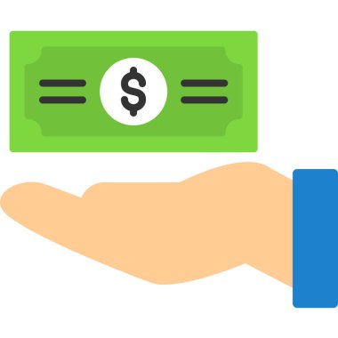 Bağış simgesi, vektör illüstrasyonu, yardım konsepti 