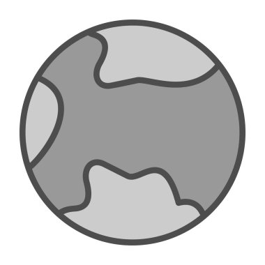 Dünya ikonu. vektör illüstrasyonu.