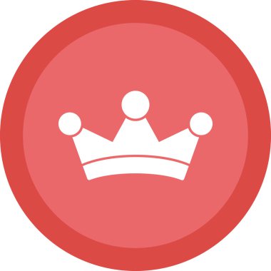 taç düz vektör simgesi 