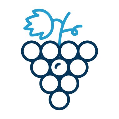 Üzüm. Web simgesi basit illüstrasyon