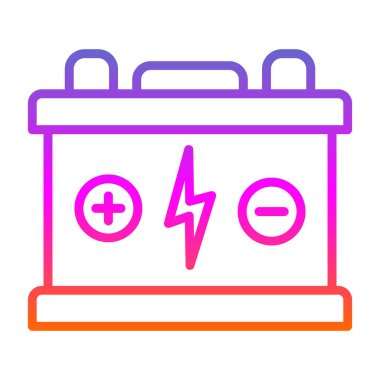 Pil. Web simgesi basit tasarım                       