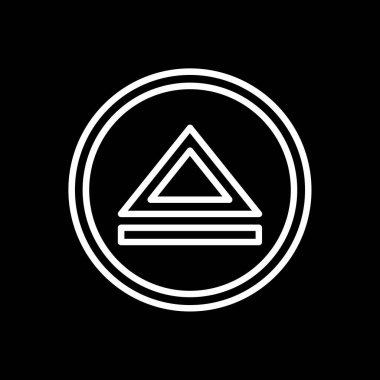 Projeniz için vektör üçgeni simgesi