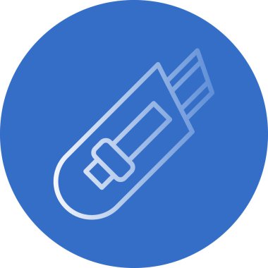 Cutter ağ simgesi vektör illüstrasyonu