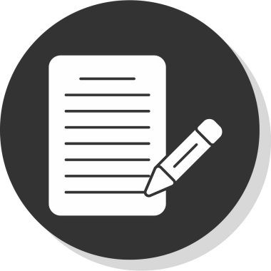 belge simgesi vektör illüstrasyonu