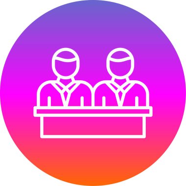 Eşsiz iş vektör çizgisi simgesi