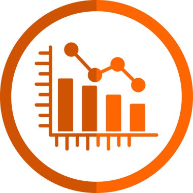 iş grafiği simgesi, vektör illüstrasyonu basit tasarım