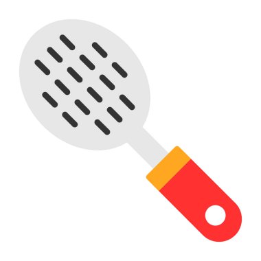 Slotted Spoon basit web simgesi basit tasarım 
