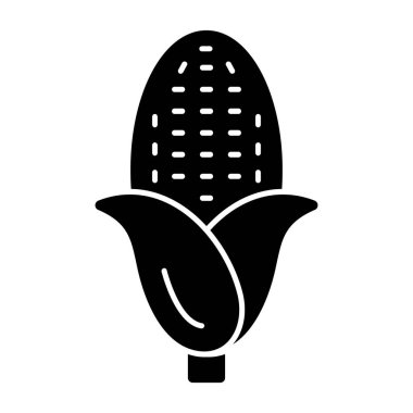 taze mısır simgesi, basit stil