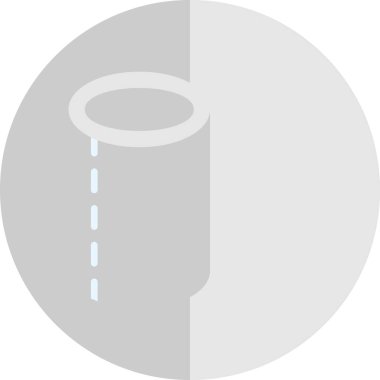 Düz tuvalet kağıdı. Basit resimleme