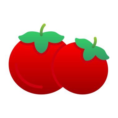 Domates. Web simgesi basit illüstrasyon
