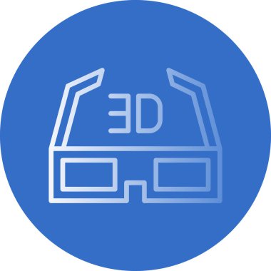 3D yazıcı. Web simgesi basit illüstrasyon