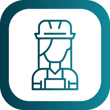 vektör inşaat işçisi ico