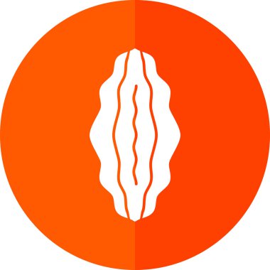 balkabağı simgesi, düz tasarım biçimi, vektör illüstrasyonu