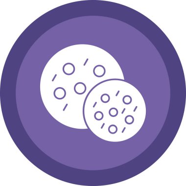 Vektör illüstrasyonu, Çerez simgesi element arkaplanı            