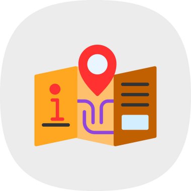 Seyahat Kılavuzu vektör simgesi 