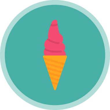 dondurma ikonu vektör illüstrasyonu