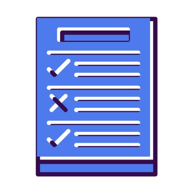 rapor web çizgisi simgesi, vektör illüstrasyonu 