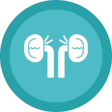 Vektör illüstrasyonu, Böbrekler Tıbbi simgesi 