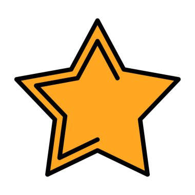 yaratıcı yıldız simgesi vektör illüstrasyon tasarımı