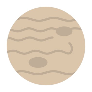 Bir gezegen simgesinin vektör illüstrasyonu